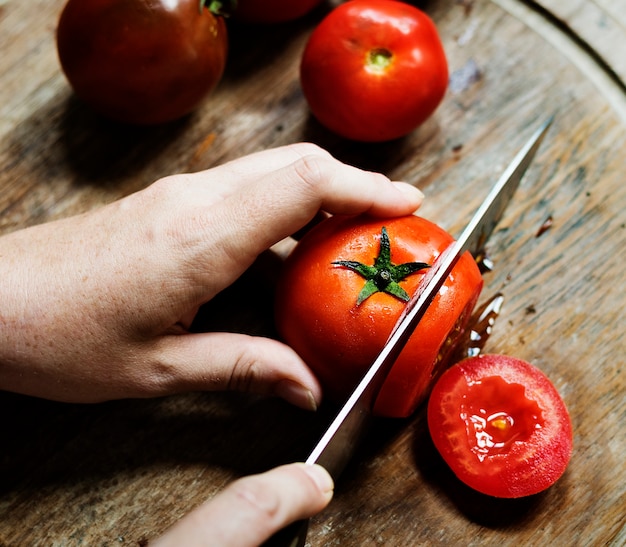 Fresh organic tomatoes