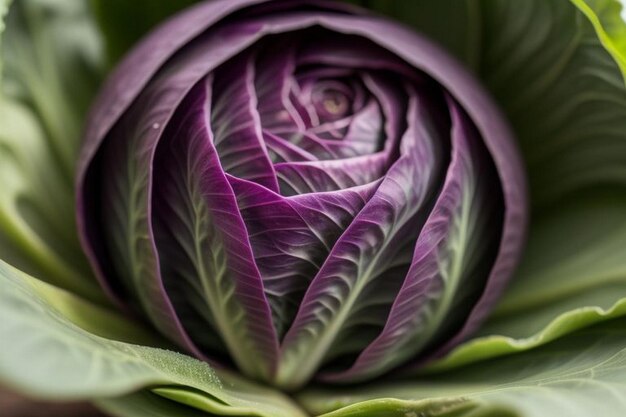 Foto cavolo cappuccio di verdure fresche biologiche