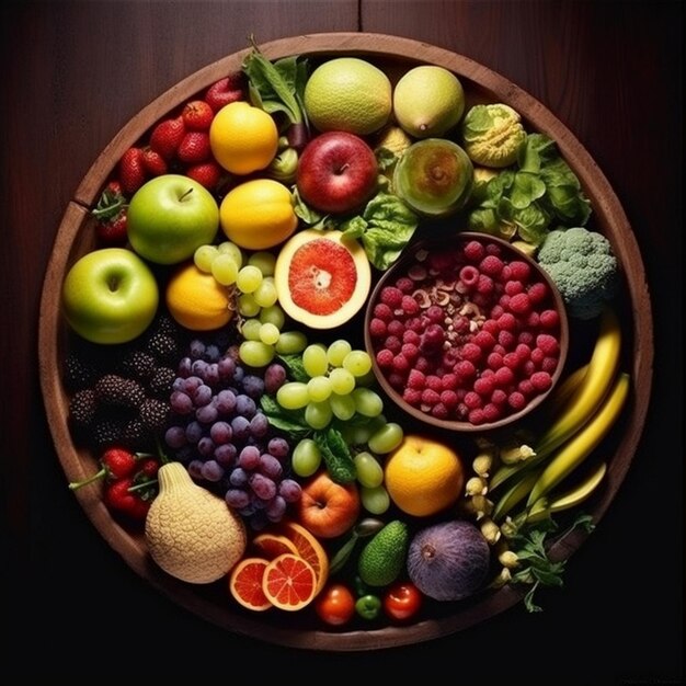 Fresh organic vegetables on plate with white background