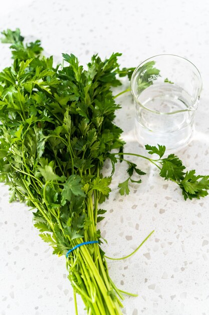 Photo fresh parsley