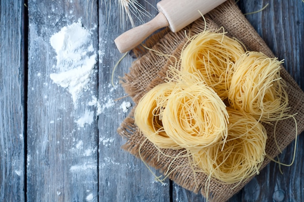 Fresh pasta and ingredient