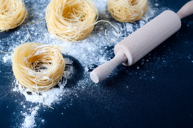 Fresh pasta and ingredient