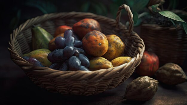 Fresh PAW PAW Fruit illustration