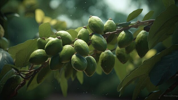 Fresh PAW PAW Fruit illustration