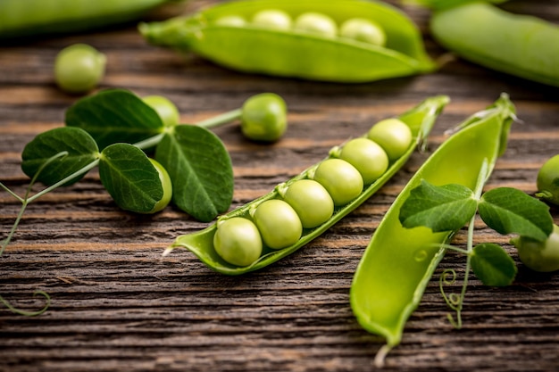 Photo fresh pea fruit