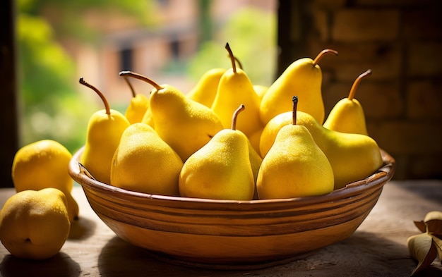 fresh pears fruit