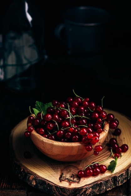 Fresh picked red currants