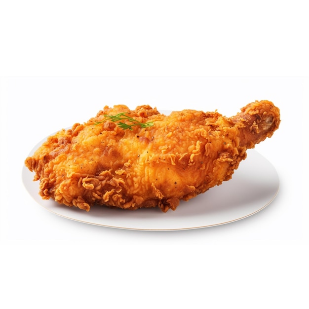 Fresh piece of crispy fried chicken Fast food png
