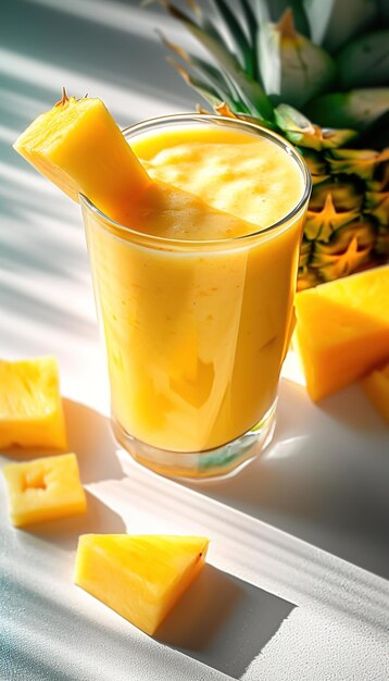 Fresh pineapple drink