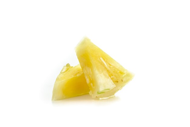 Fresh pineapple on white background