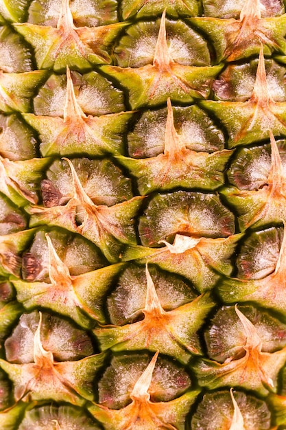 Fresh pineapple on white background.