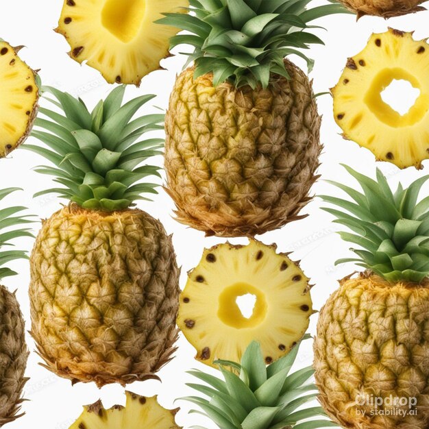 Foto brodo di ananas fresco