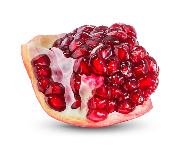 Fresh Pomegranate fruit isolated on white background