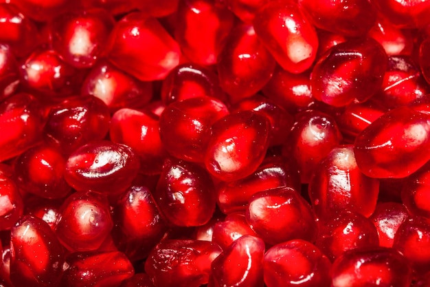 Fresh pomegranate seeds close up