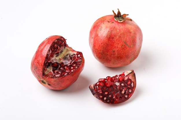 Fresh pomegranate with slice