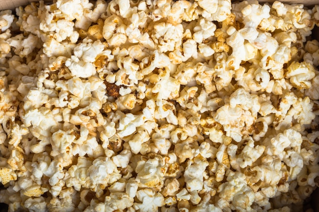 Fresh popcorn texture