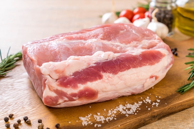 fresh pork raw fillet