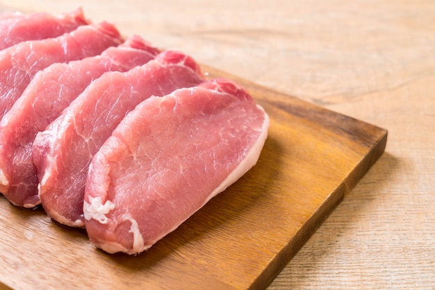 fresh pork raw fillet