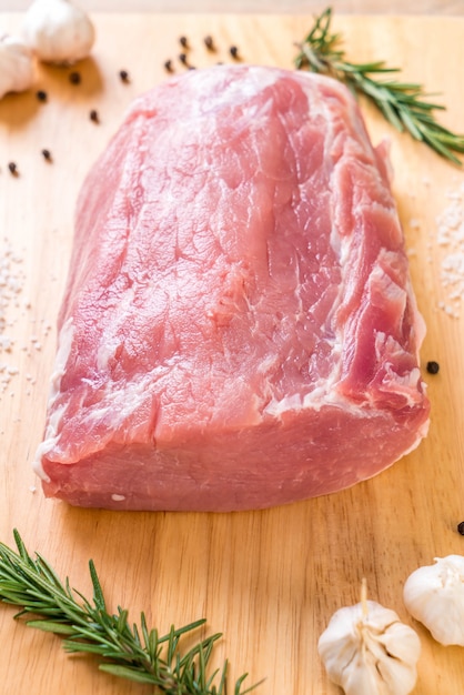 fresh pork raw fillet