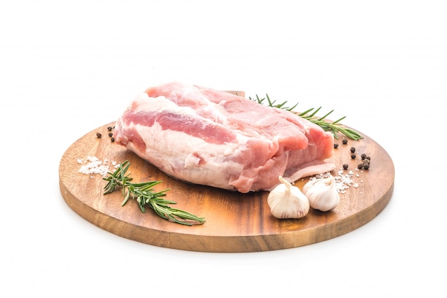 fresh pork raw fillet