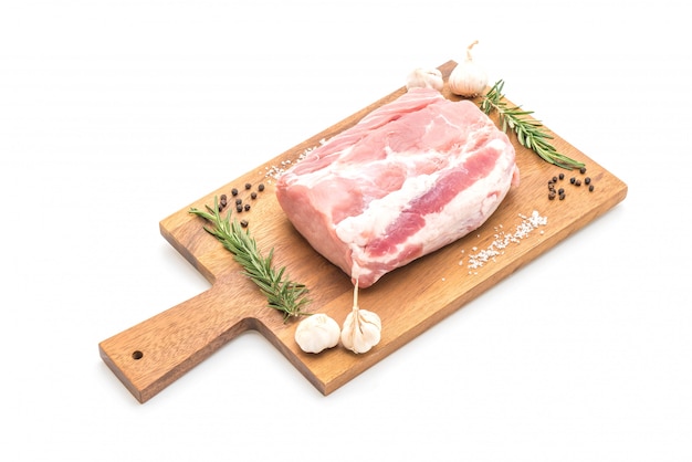 fresh pork raw fillet