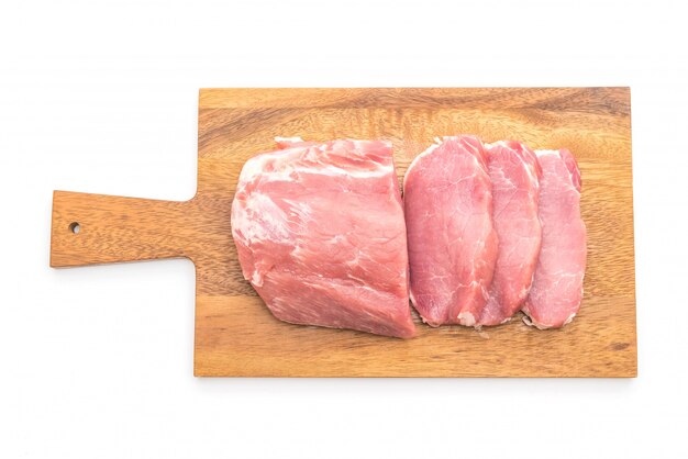 fresh pork raw fillet