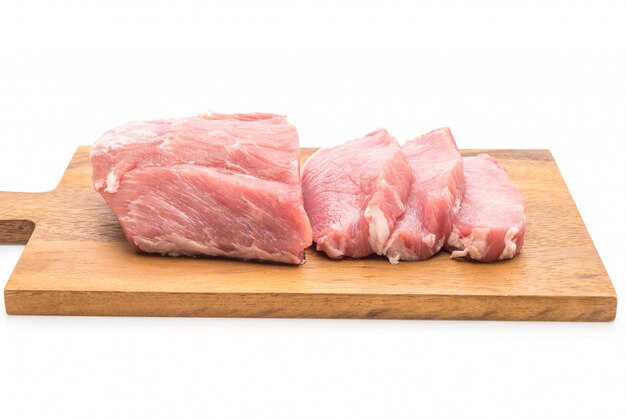 fresh pork raw fillet