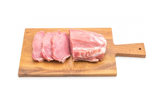 fresh pork raw fillet