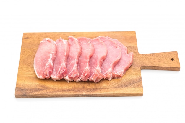 fresh pork raw fillet