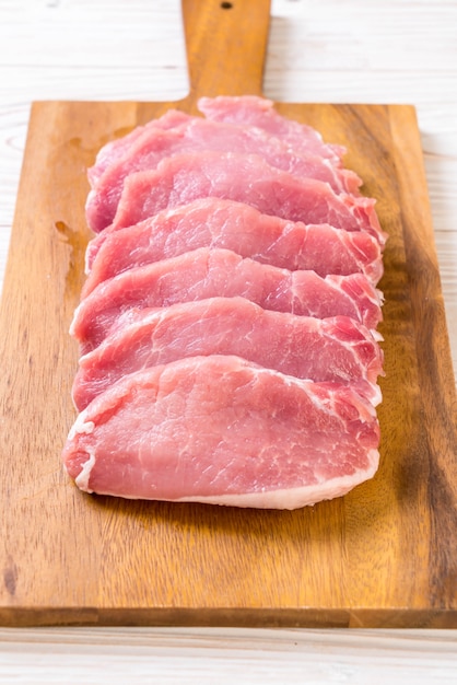 fresh pork raw fillet