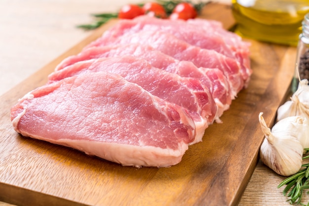 fresh pork raw fillet