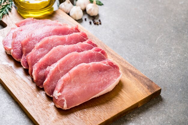 fresh pork raw fillet