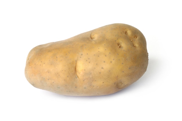 Fresh Potato over white background