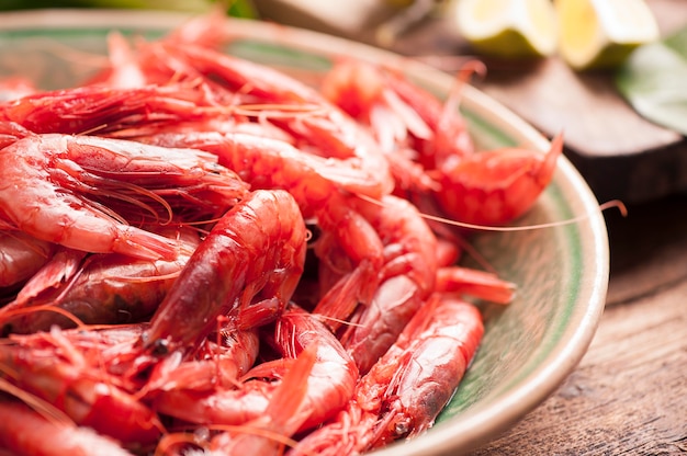 Fresh Prawns ready for cook