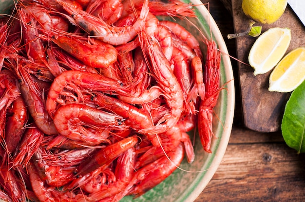 Fresh Prawns ready for cook