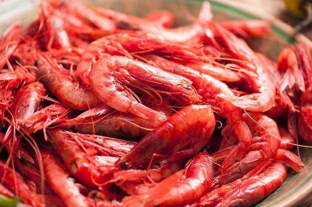 Fresh Prawns ready for cook