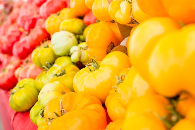 Fresh produce at the Farmers Market in early Summer.