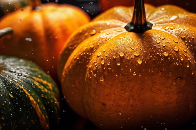 Fresh Pumpkins Ai generative