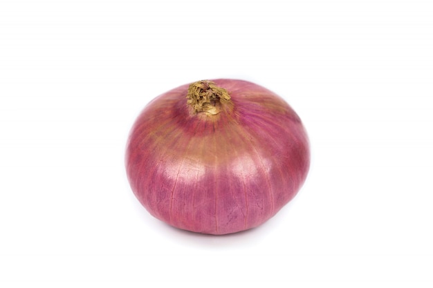 Fresh purple onion isolated 