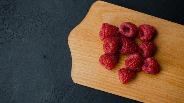 Fresh raspberries delicious fruit