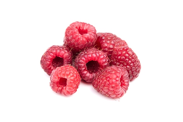 Fresh raspberries isolated