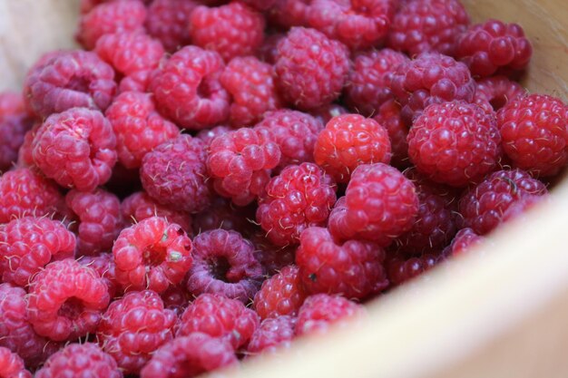 Photo fresh raspberries