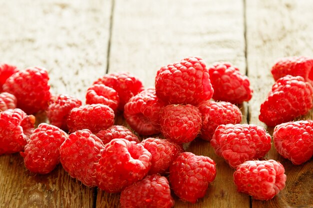 Fresh raspberries