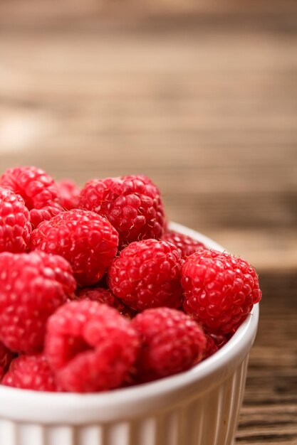 Fresh raspberries