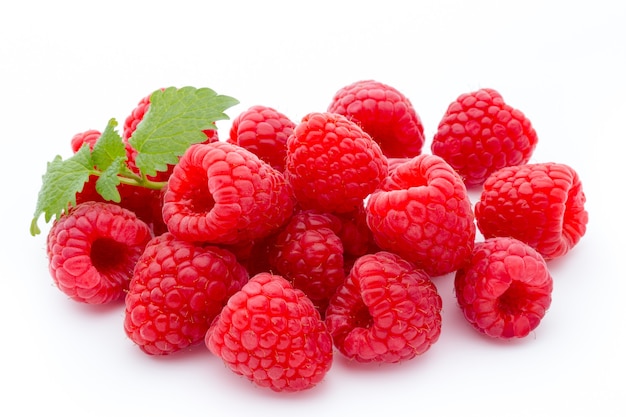 Fresh raspberry isolated.