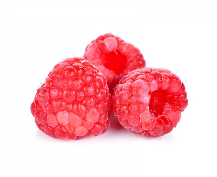 Photo fresh raspberry isolated