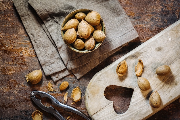 Fresh raw almonds