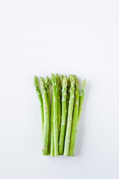 Fresh raw asparagus. copyspace