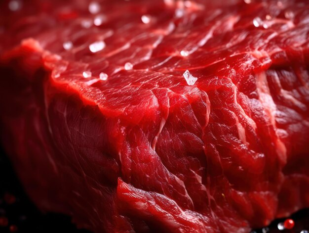 Fresh raw beef meat Generative AI