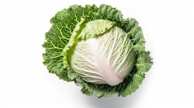 Fresh raw cabbage isolated